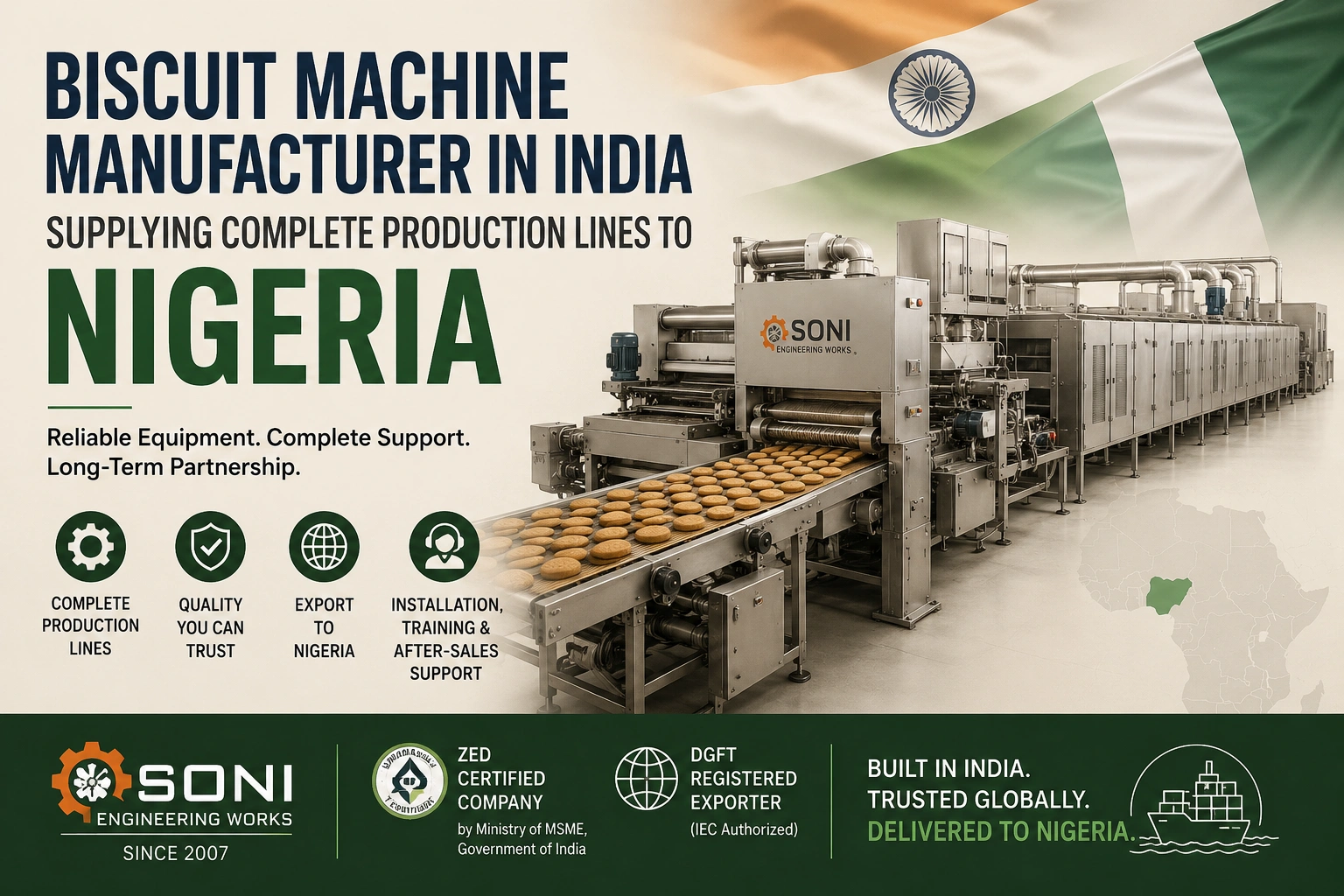 biscuit machine manufacturer in India