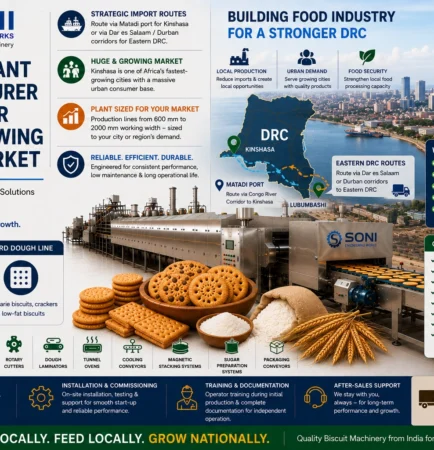 Biscuit Plant Manufacturer in India for DRC