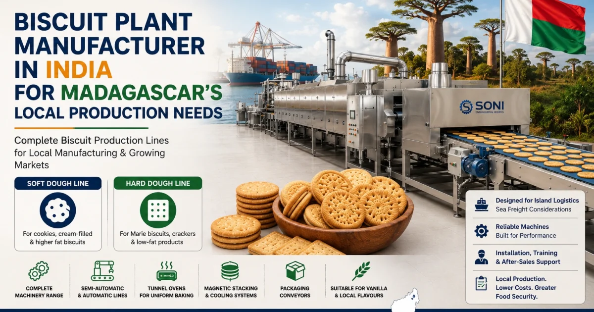 Biscuit Plant Manufacturer in India for Madagascar