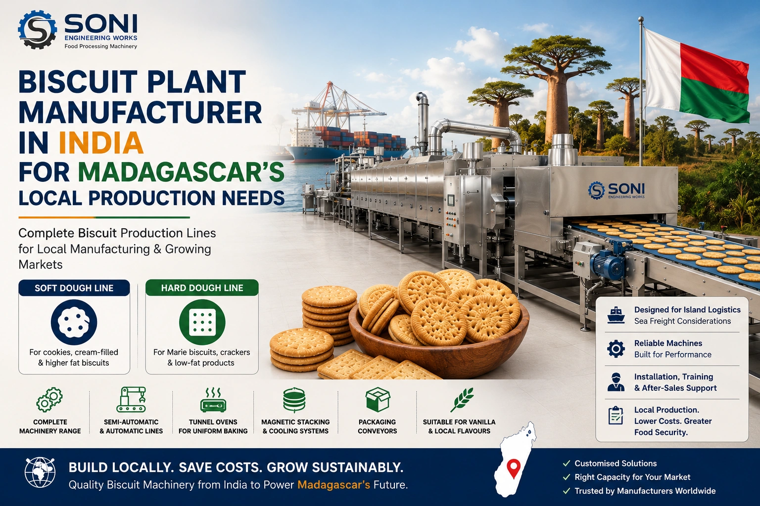 Biscuit Plant Manufacturer in India for Madagascar