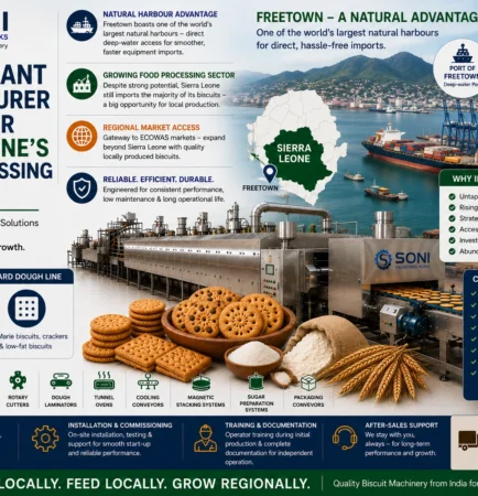 Biscuit Plant Manufacturer in India for Sierra Leone